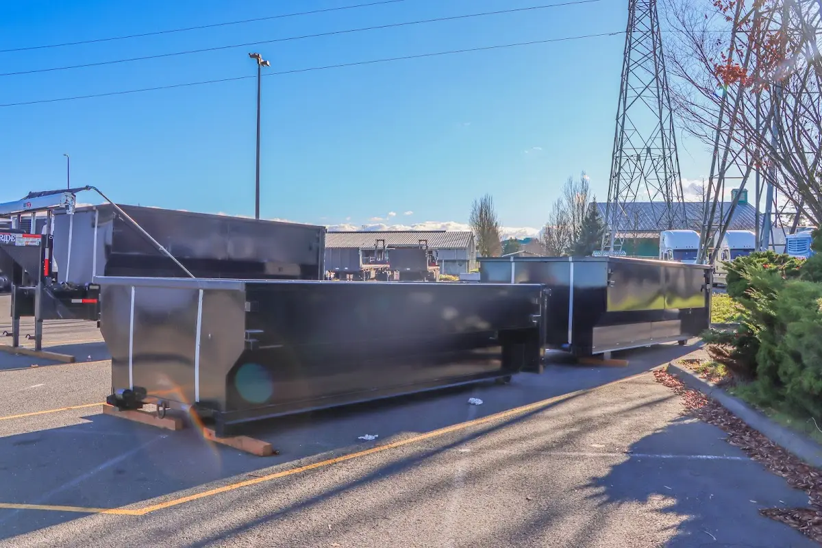 Roll-off dumpster ready for waste disposal at job site for Estate Cleanout Dumpster Rental in Yucaipa